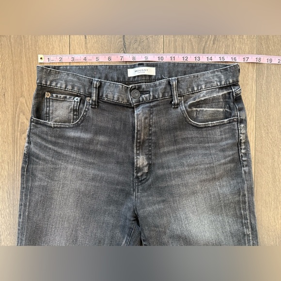 MOUSSY Vintage Dark Gray Wash Jeans Size 30 - Picture 7 of 12